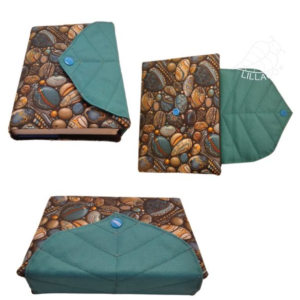 Kavicsos patentos - bibliaborító kis Károli bibliára