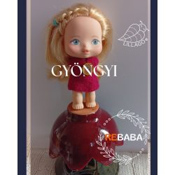 Gyöngyi - kézzel festett arcú, bucifejű rebaba