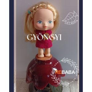 Gyöngyi - kézzel festett arcú, bucifejű rebaba
