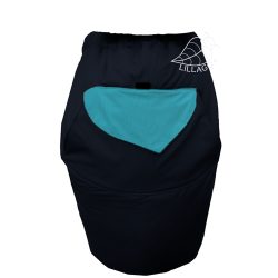   Fekete-Türkiz 3 az 1-ben hordozótakaró / szürke polárbéléssel