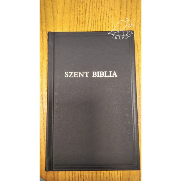 Kék virágos, patentos - bibliaborító kis Károli bibliára