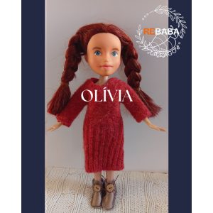 Olívia - kézzel festett arcú Rebaba