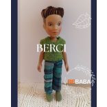 Berci - kézzel festett arcú rebaba manó