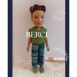 Berci - kézzel festett arcú rebaba manó