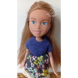 Dorottya, 24 cm magas, kézzel festett arcú Rebaba