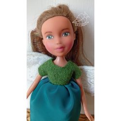   Miranda, 24 cm magas kézzel festett arcú Angyal / Tündér Rebaba