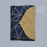 Fekete, patentos - bibliaborító kis Károli bibliára