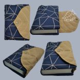 Fekete, patentos - bibliaborító kis Károli bibliára