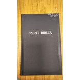 Fekete, patentos - bibliaborító kis Károli bibliára